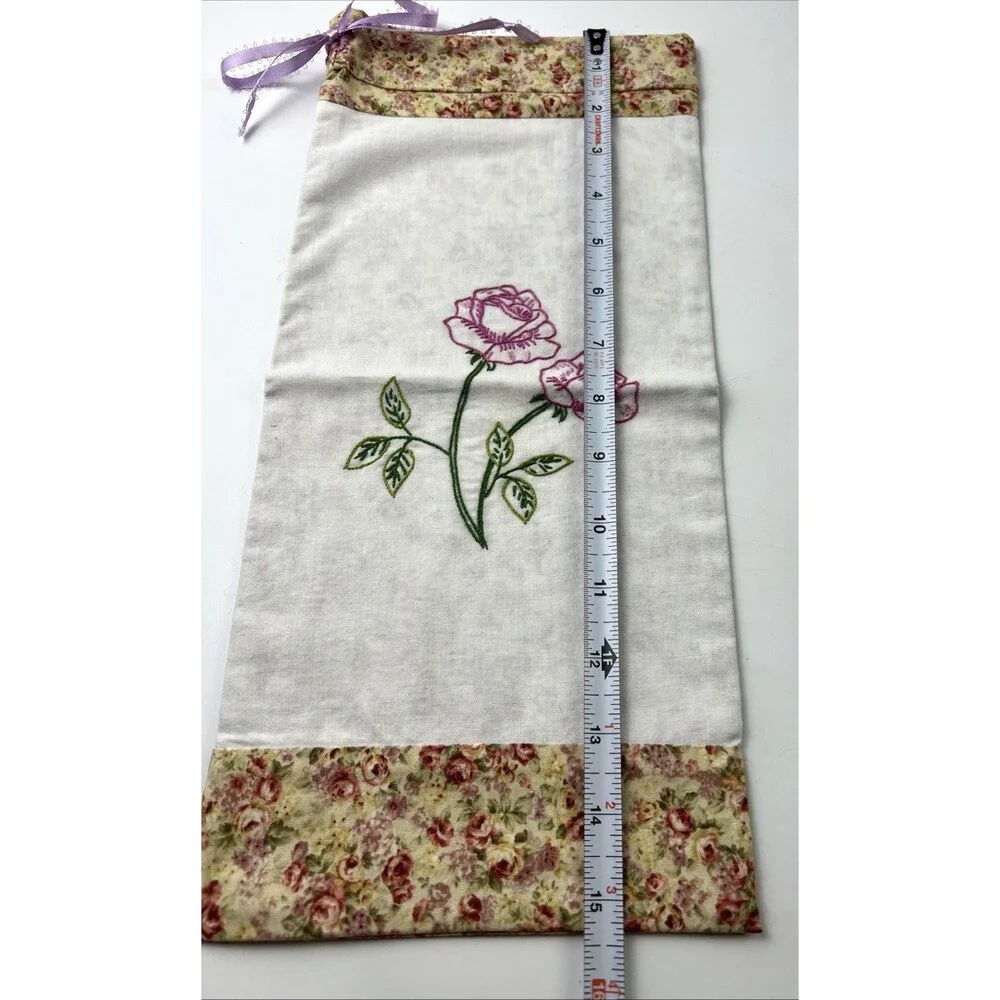 Needle Point - Flower Designs Gift/Goodie Bags Lot of 2